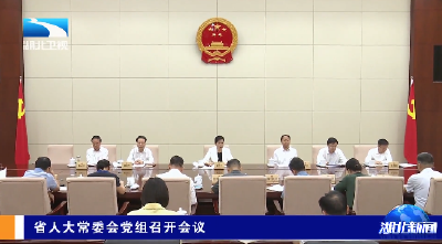 省人大常委会党组召开会议