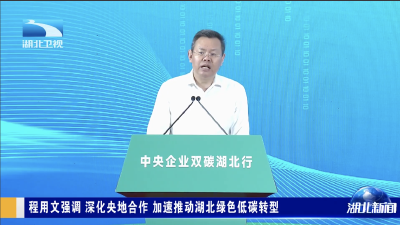 程用文强调 深化央地合作 加速推动湖北绿色低碳转型