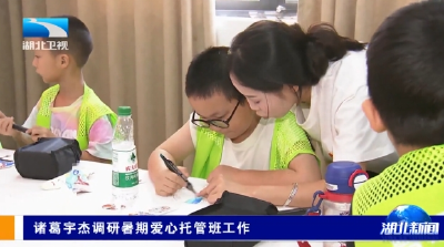诸葛宇杰调研暑期爱心托管班工作