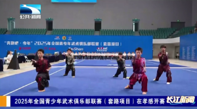 2025年全国青少年武术俱乐部联赛（套路项目）在孝感开赛