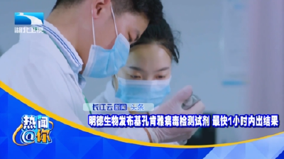 明德生物发布基孔肯雅病毒检测试剂 最快1小时内出结果