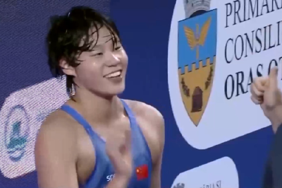 杨佩琪世青赛女子1500米自由泳摘金