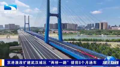 京港澳改扩建武汉城区“两桥一路”提前8个月通车