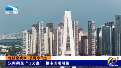 经济微观察 发展惠民生 | 汉阳频现“日光盘” 楼市回暖明显