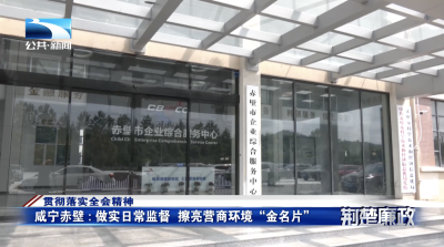 贯彻落实全会精神｜咸宁赤壁：做实日常监督 擦亮营商环境“金名片”