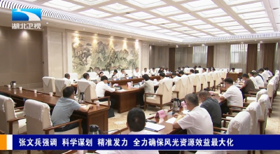 张文兵强调 科学谋划 精准发力 全力确保风光资源效益最大化