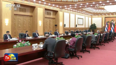 习近平会见古巴共产党中央委员会第一书记、古巴国家主席迪亚斯-卡内尔
