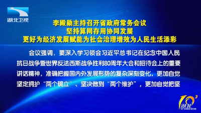 李殿勋主持召开省政府常务会议研究强化“算网存用”协同、加快推进数字经济发展等工作