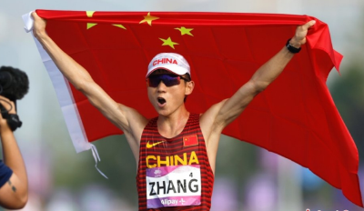 中国队奖牌+1 田径世锦赛男子20公里竞走王朝朝摘银