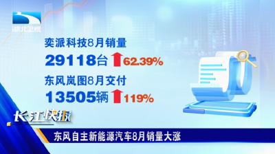 东风自主新能源汽车8月销量大涨