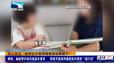 长江关注：如何让不良网络信息远离孩子？