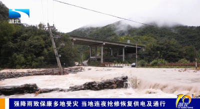 强降雨致保康多地受灾 当地连夜抢修恢复供电及通行