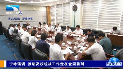 宁咏强调推动高校统战工作走在全国前列