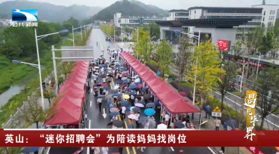 遇见毕昇 | 英山：“迷你招聘会”为陪读妈妈找岗位