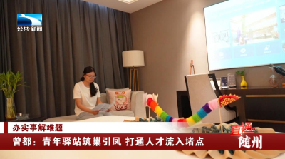 办实事解难题 | 随州曾都区：青年驿站筑巢引凤 打通人才流入堵点