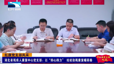 红旗党支部风采 | 湖北省残疾人康复中心党支部：以“四心四力” 绘就助残康复暖画卷