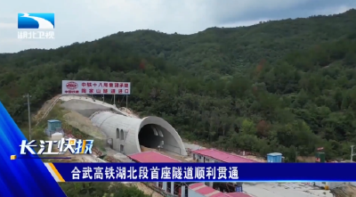 合武高铁湖北段首座隧道顺利贯通