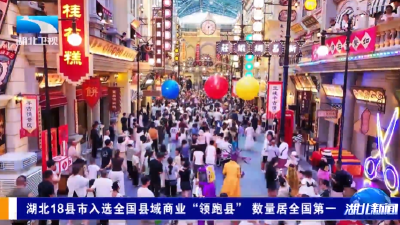 湖北18县市入选全国县域商业“领跑县” 数量居全国第一
