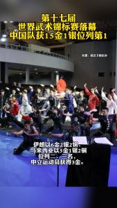 第十七届世界武术锦标赛落幕 中国队获15金1银位列第1