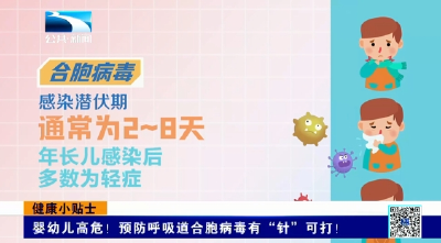 健康小贴士 | 婴幼儿高危！预防呼吸道合胞病毒有“针”可打