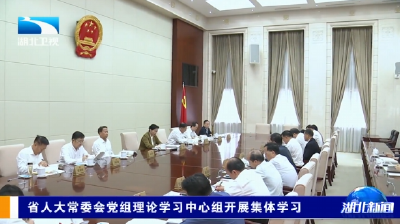 省人大常委会党组理论学习中心组开展集体学习