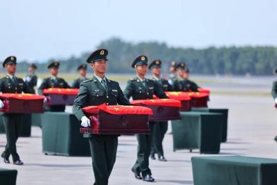 第十二批在韩志愿军烈士遗骸安葬仪式将于今天上午10时举行