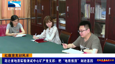 红旗党支部风采 | 湖北省地质实验测试中心矿产党支部：把“地质报国”刻进基因