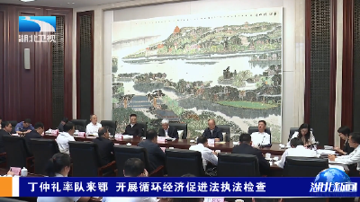 丁仲礼率队来鄂 开展循环经济促进法执法检查