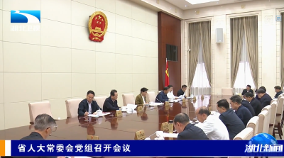 省人大常委会党组召开会议