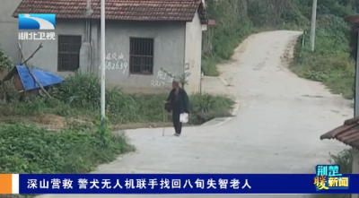荆楚暖新闻 | 深山营救 警犬无人机联手找回八旬失智老人