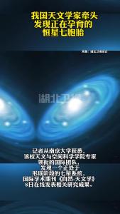 我国天文学家牵头发现正在孕育的恒星七胞胎