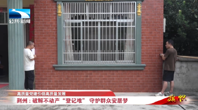 高质量党建引领高质量发展∣荆州：破解不动产 “登记难” 守护群众安居梦