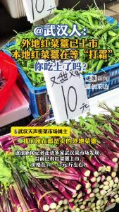 @武汉人：红菜薹已上市，你吃了吗？