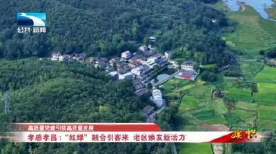 高质量党建引领高质量发展丨孝感孝昌：“红绿”融合引客来  老区焕发新活力