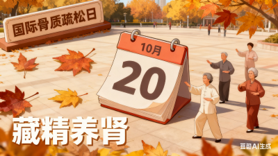 国际骨质疏松日｜打个喷嚏就骨折？中医：秋季养肾，避免 “脆骨危机”