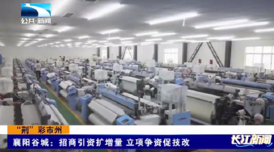 “荆”彩市州 | 襄阳谷城：招商引资扩增量 立项争资促技改