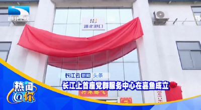 长江上首座党群服务中心在嘉鱼成立