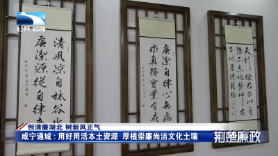 创清廉湖北 树新风正气｜咸宁通城：用好用活本土资源 厚植崇廉尚洁文化土壤
