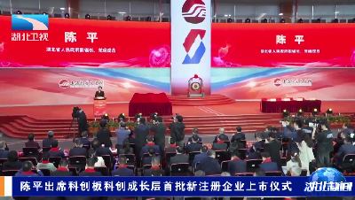 陈平出席科创板科创成长层首批新注册企业上市仪式