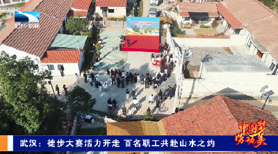 武汉：徒步大赛活力开走 百名职工共赴山水之约