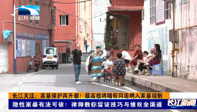 长江关注：家暴保护再升级！最高检将婚前同居纳入家暴规制