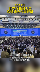 2025年世界互联网大会乌镇峰会今天开幕