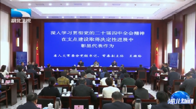 王艳玲在全省人大代表政治培训班上宣讲党的二十届四中全会精神