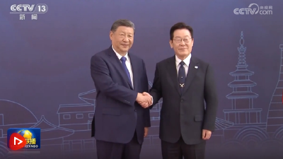 习近平同韩国总统李在明会谈