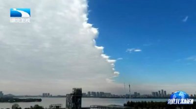 武汉天空奇观刷屏：一半蓝天一半云！