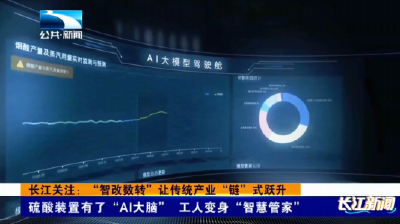 宜昌枝江：硫酸装置有了“AI大脑” 工人变身“智慧管家”