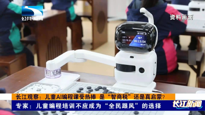 长江观察：儿童AI编程课受热捧 是“智商税”还是真启蒙？