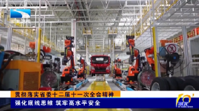 贯彻落实省委十二届十一次全会精神 | 强化底线思维 筑牢高水平安全
