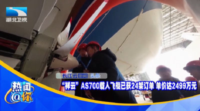 “祥云”AS700载人飞艇已获24架订单 单价达2499万元