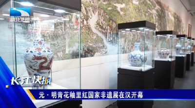 元·明青花釉里红国家非遗展在汉开幕